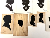 (37) Hand Cut Signed Silhouettes