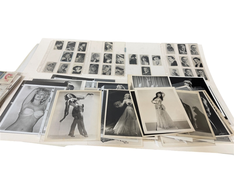 (65) 8x10 Pinup Photographs, and Arcade Exhibit Cards