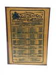 1903 Silk Souvenir Program Sheet Crescent City Jockey Club