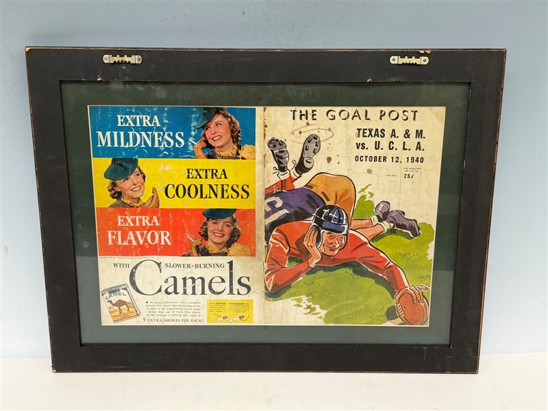 1940 UCLA Football Program With Jackie Robinson