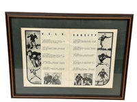 1940 UCLA Football Program With Jackie Robinson