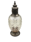 Charles Edwards Victorian Era Sterling Silver Mounted Cut Glass Claret Jug