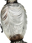 Charles Edwards Victorian Era Sterling Silver Mounted Cut Glass Claret Jug