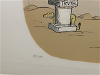 Johnny Hart B.C. Comic Art Embellished Lithograph