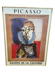 Pablo Picasso Exhibition Poster "Portraits Imaginaires" Galleria de la Colombe 1977