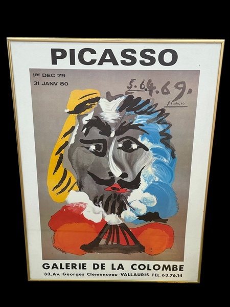 After Pablo Picasso Exhibition Poster "Portraits Imaginaires"