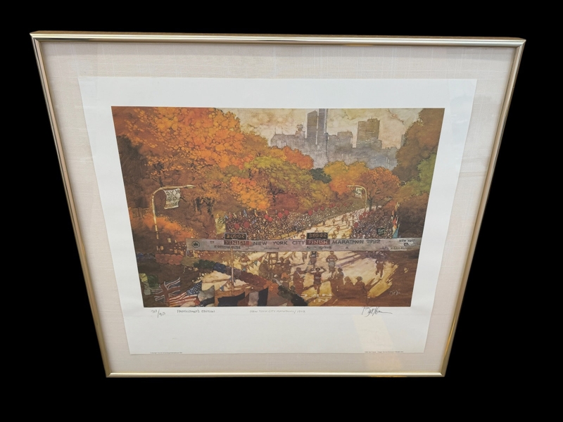 Bart Forbes "New York City Marathon" Participant Edition Lithograph