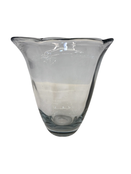 1930s Sweden Crystal Vase Strombergshyttan