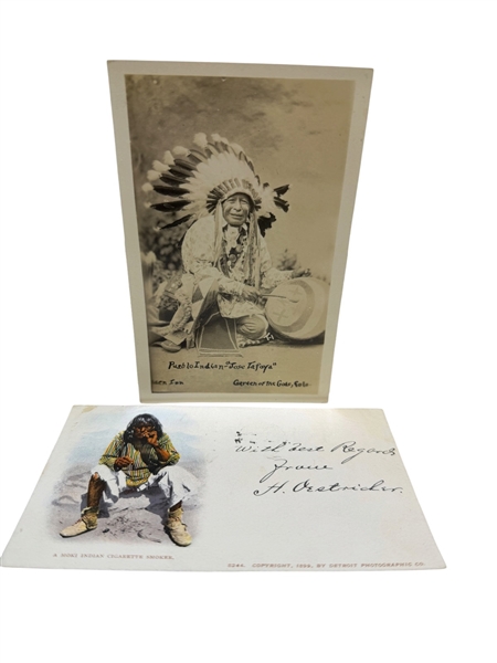 (2) Native American Postcards