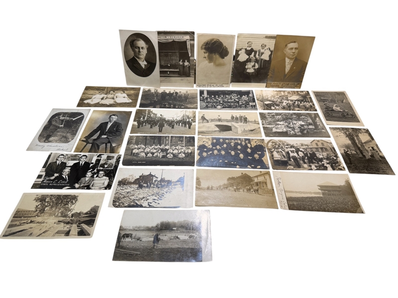 (25) Real Photo Postcards Portrait, Families Violinist, Others