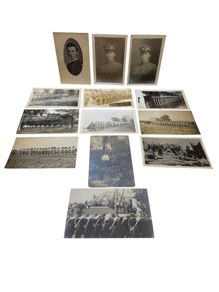 (13) Real Photo Postcards Military Genre