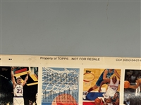 1996-1997 Topps Uncut Basketball Card Sheet Kobe Bryant Rookie Card