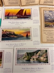 Group of Advertising Calendars; 1920's, 40's, 50's