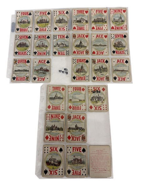 (25) 1893 Columbian Exposition Playing Cards