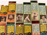(23) 1930's Diamond Matchbook Covers Baseball Players, (9) Schedules