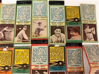 (23) 1930's Diamond Matchbook Covers Baseball Players, (9) Schedules