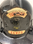 Vintage Fireman's Helmet With Leather Badge