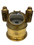 Brass Binnacle Solver and Svarrer With Bergen-Norway Compass