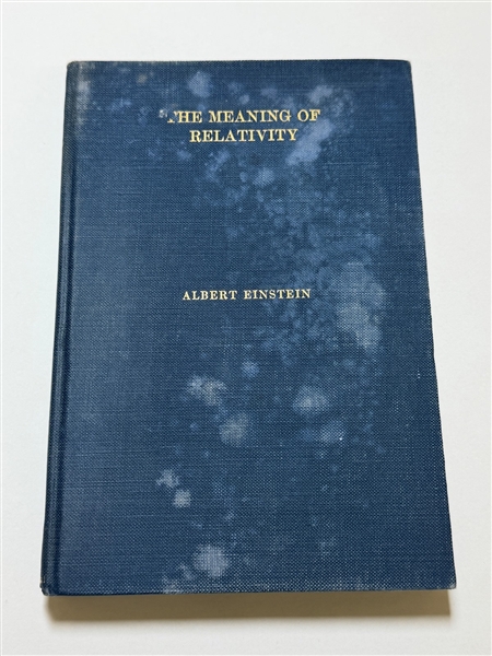 Albert Einstein "The Meaning of Relativity" First American Edition