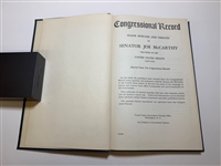 Major Speeches and Debates of Senator Joe McCarthy by Joe McCarthy, First Edition Signed by Author