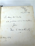 Piano and Gown by Fred Weatherly 1926 First Edition Inscribed and Signed