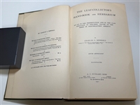 The Leaf Collectors Handbook by Charles Newhall 1902 With 100 Year+ Leaves