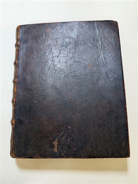 "Tooneel Des Menschelikken Levens Gulden Winkel" by Joost Van Den Vondel 1699 First Edition Full Leather Boards