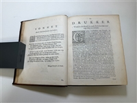 Tooneel Des Menschelikken Levens Gulden Winkel by Joost Van Den Vondel 1699 First Edition Full Leather Boards