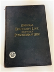 "PA & Ohio to Ascertain Boundary Line" 1883 First Edition 