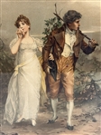 (2) Vintage Lithographs: Kate Greenaway, French Regency