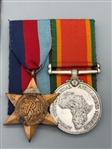 (5) World War II British, Africa Medals