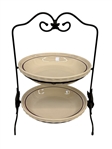 Longaberger Wrought Iron 2 Pie Server With Pie Plates