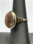 14k Gold Ring With Cabochon Stone