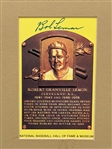 (6) Autographed Hall Of Fame Induction Postcards: Lopez, Lemon, Mize, Coveleski, Kiner, Averill
