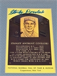 (6) Autographed Hall Of Fame Induction Postcards: Lopez, Lemon, Mize, Coveleski, Kiner, Averill