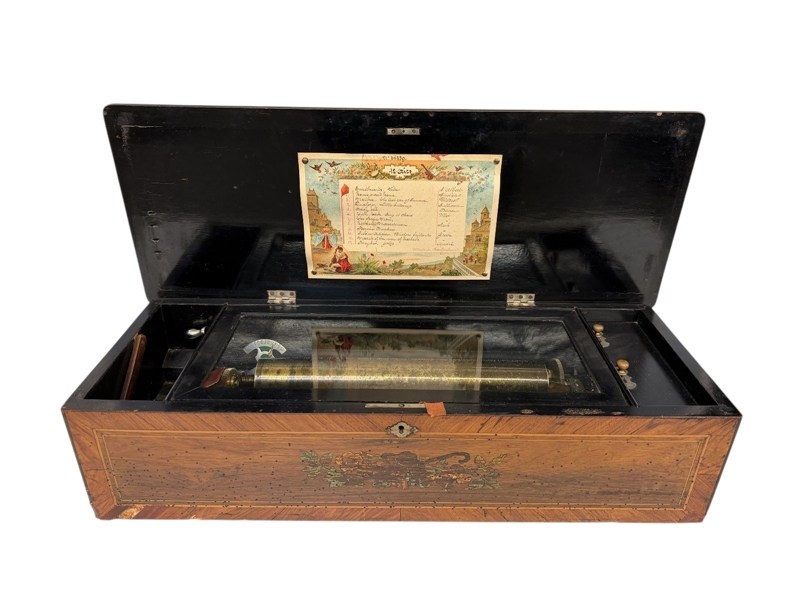 Swiss Cylinder Music Box 13" Cylinder