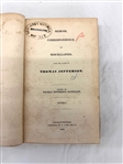 Memoir, Correspondence, and Miscellanies from the Papers of Thomas Jefferson 4 Volume Set by Thomas Jefferson Randolph 1829 Fist Edition
