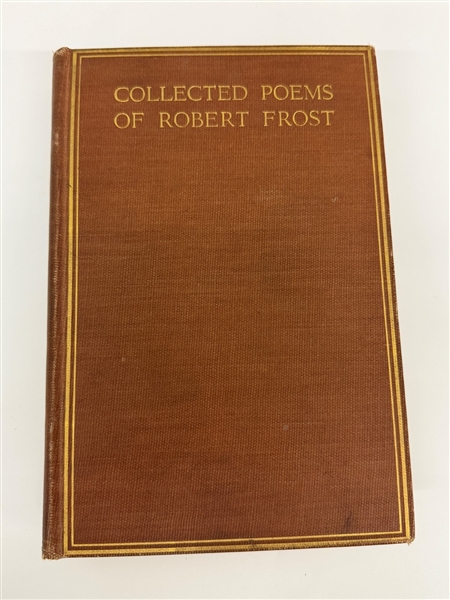 "Collected Poems of Robert Frost" by Robert Frost 1930 Fist Edition Signed and Inscribed by Frost