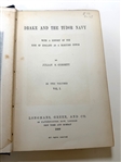 Drake & The Tudor Navy by Julian Corbett 2 Volumes 1898 First Edition With Hand Written Letter From Corbett