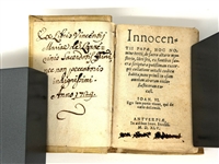 Innocent II Papae Hoc No... 1545 First Edition No Other Copies Found