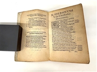 Marci Hiero 1553 in Full Vellum No Other Copies Found