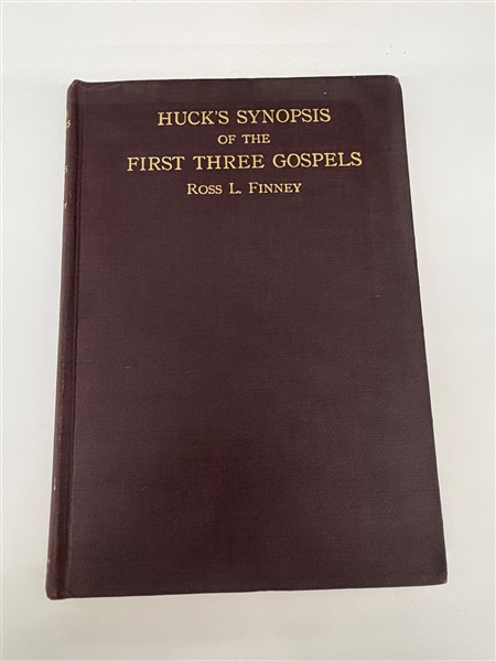 "Hucks Synopsis of the First Three Gospels" by Ross Finney 1915 