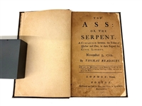 Thomas Bradbury The Ass: or the Serpent 1738 