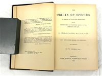 Charles Darwin Origin of the Species 1888 Sixth Edition 2 Volume 3/4 Leather