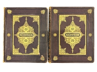 George Ebers "Aegypten in Bild un Wort" 1879 First Edition 2 Volume Leather Bound Set