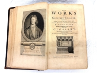 John Urry The Works of Geoffrey Chaucer 1721 Full Leather Folio