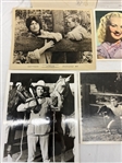 (8) Hollywood Photos Including 4 Autographs; Tippi Hedron, Betty Grable