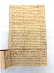 Hand Written Letter Anecdote About Massive Squirrel Hunt in 1823