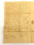 Hand Written Letter Anecdote About Massive Squirrel Hunt in 1823