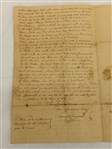 Hand Written Letter Anecdote About Massive Squirrel Hunt in 1823